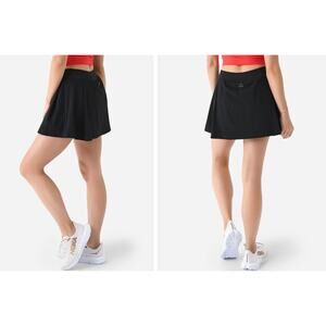 (S) $90 BEYOND YOGA Women's Court Advantage Skort Black